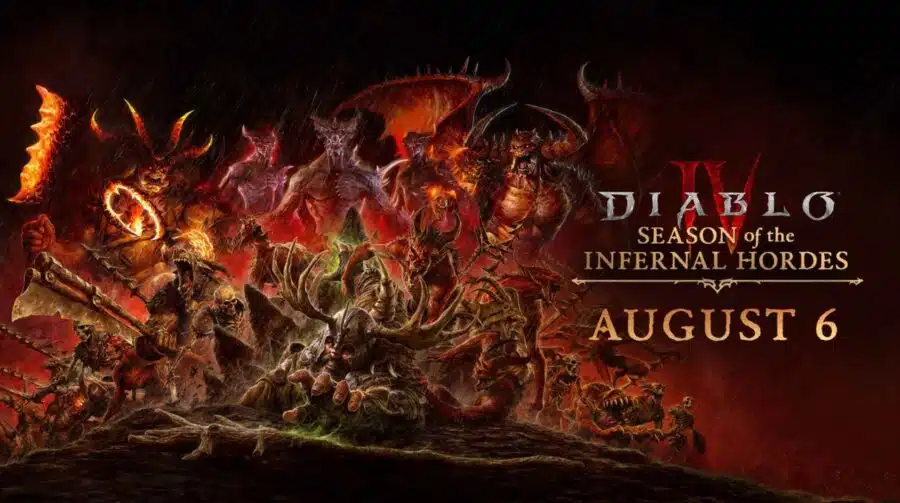 Temporada das Hordas Infernais de Diablo IV chega em 6 de agosto