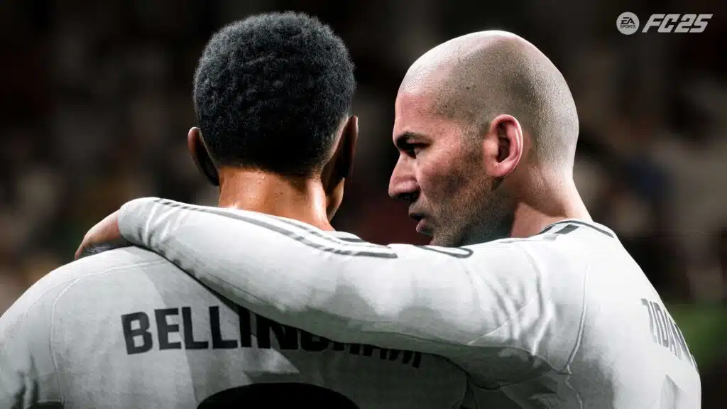Zidane e Bellingham em EA Sports FC 25