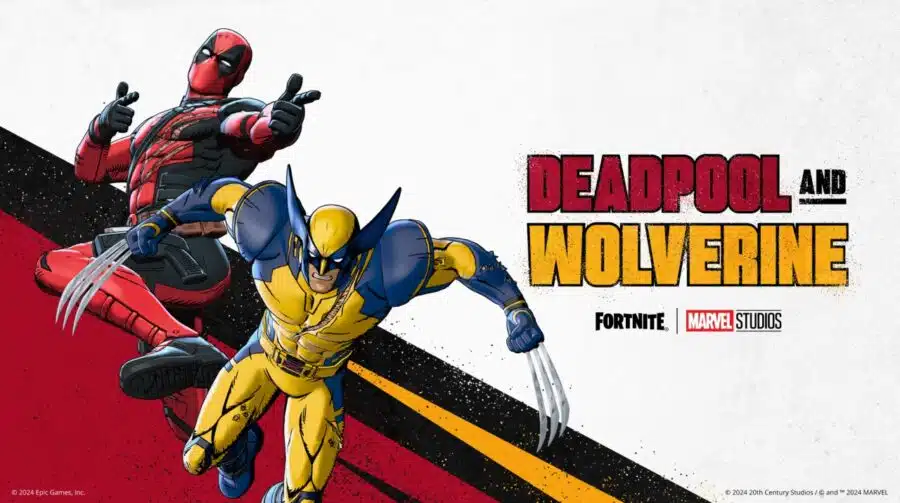 Deadpool e Wolverine chegam a Fortnite com visuais clássicos