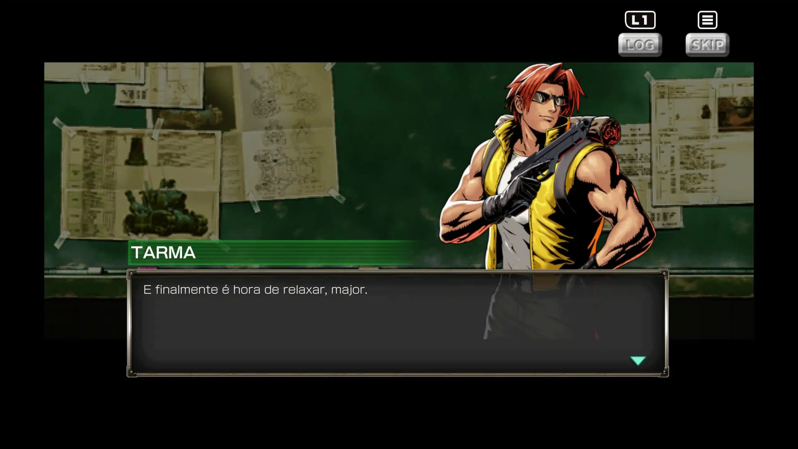 Metal Slug Attack Reloaded Tarma falando