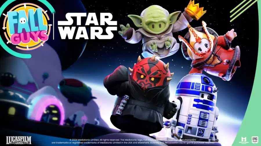 Novos personagens de Star Wars chegam a Fall Guys em 30 de julho