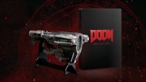 Edição de colecionador de DOOM Anthology traz réplica da icônica arma BFG