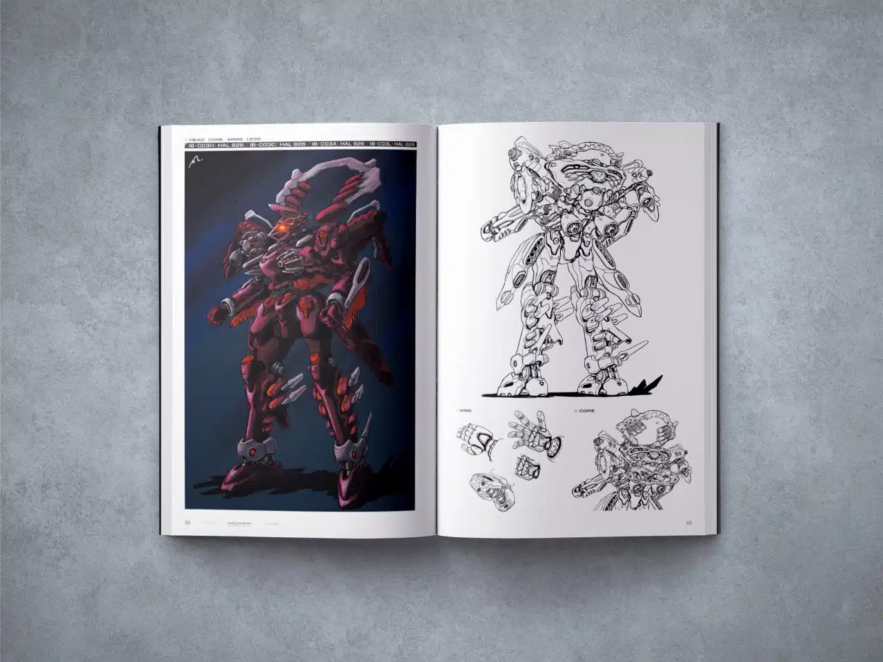 livro de arte de Armored Core 6