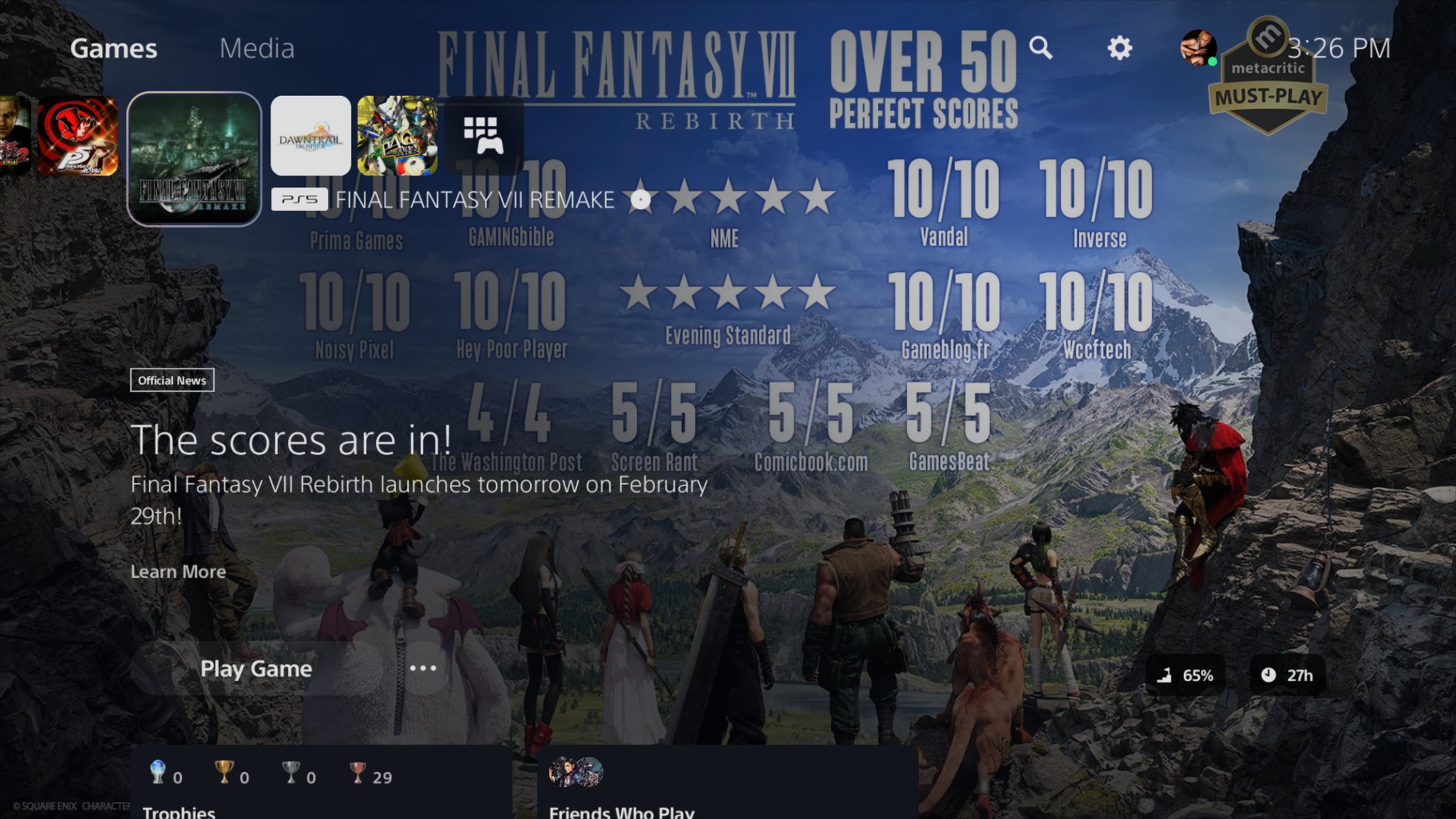 Atualização do PS5 deixa menu do console cheio de “propagandas” 3 3