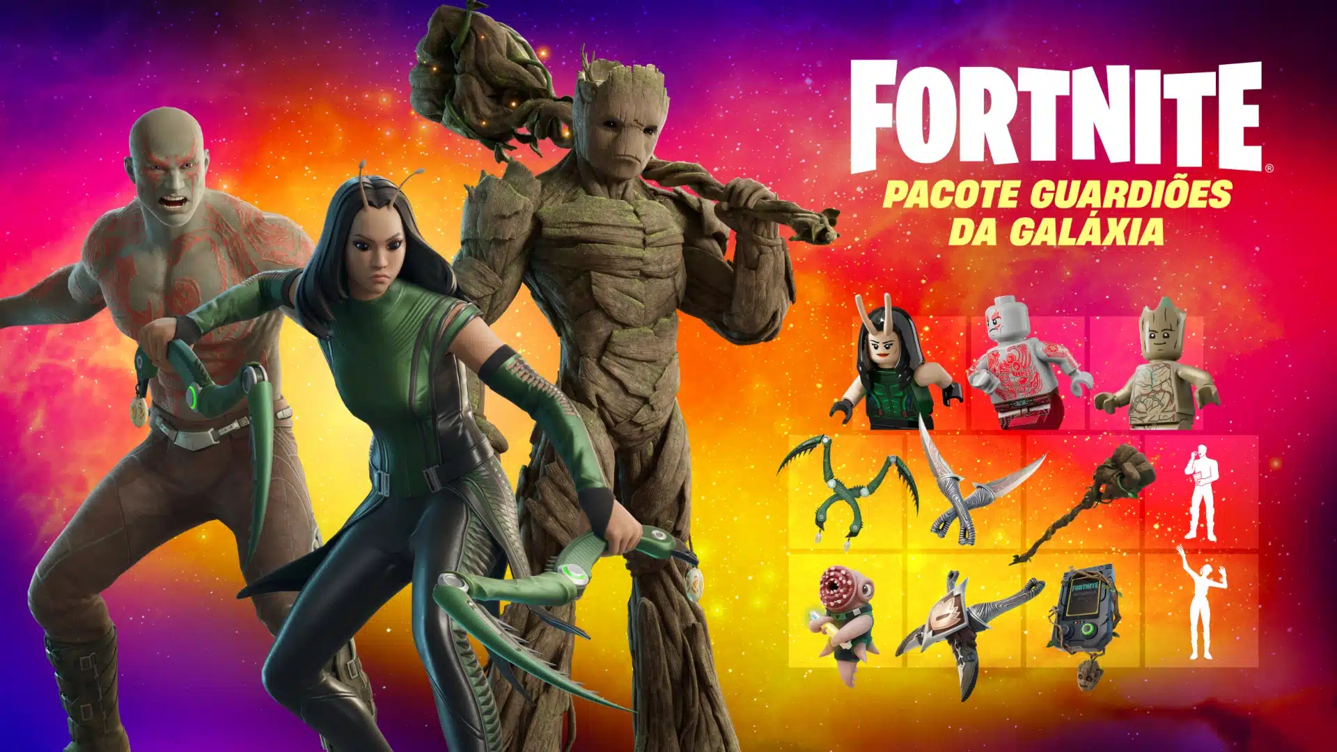 Fortnite — Pacote Guardiões da Galáxia