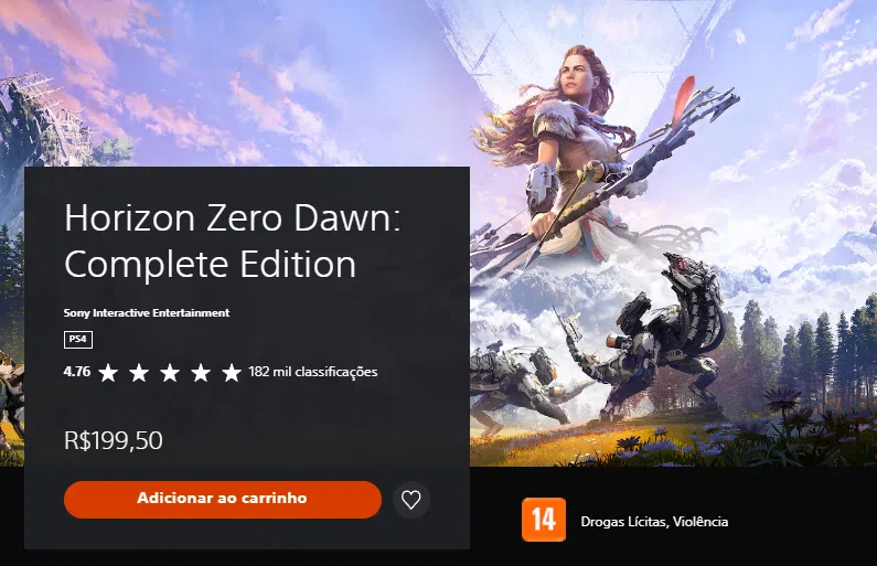 Horizon Zero Dawn na PSN