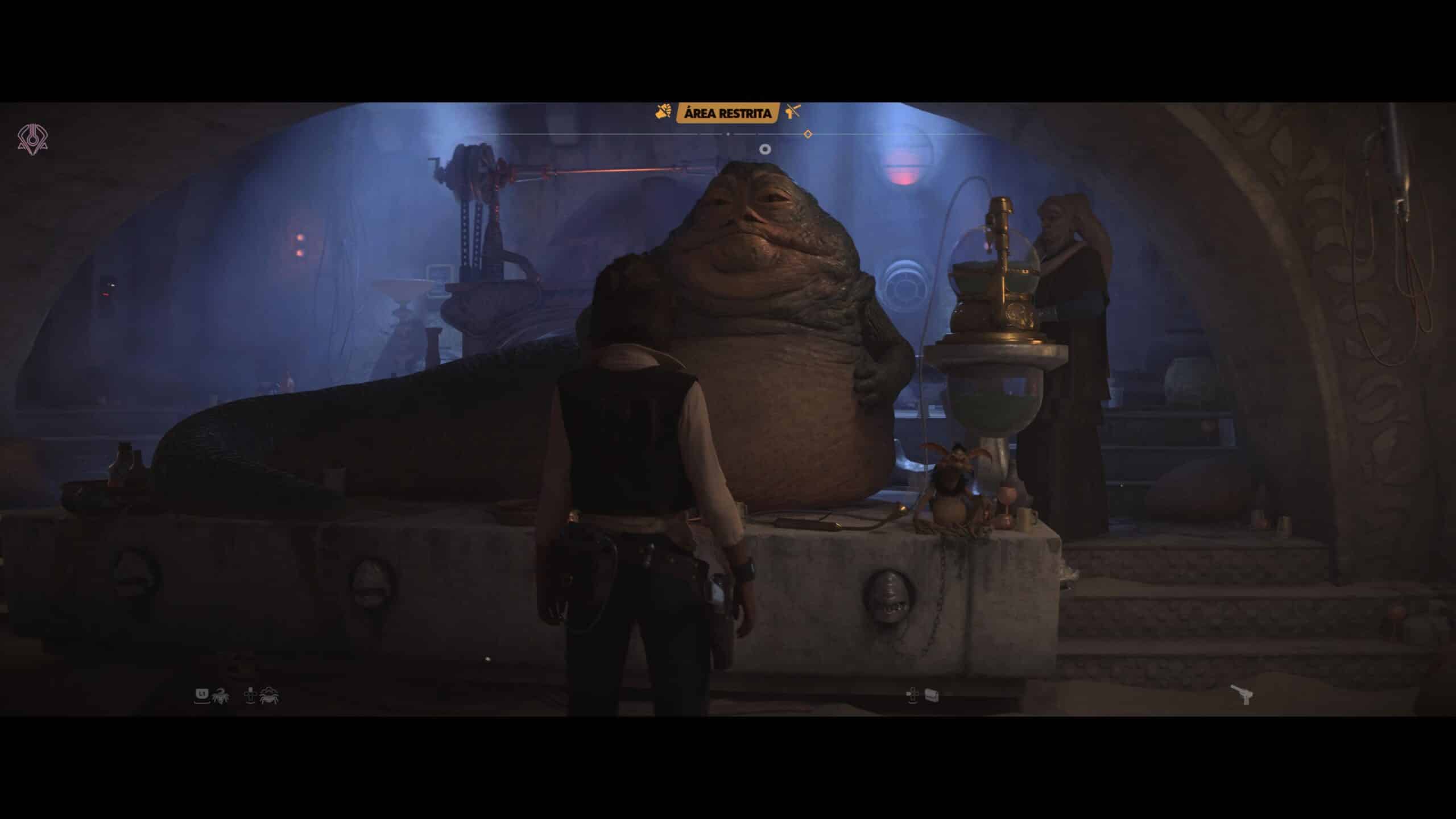 Jabba aparece em Star Wars Outlaws