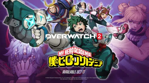 Heróis e vilões de My Hero Academia chegam em outubro ao Overwatch 2 em crossover limitado