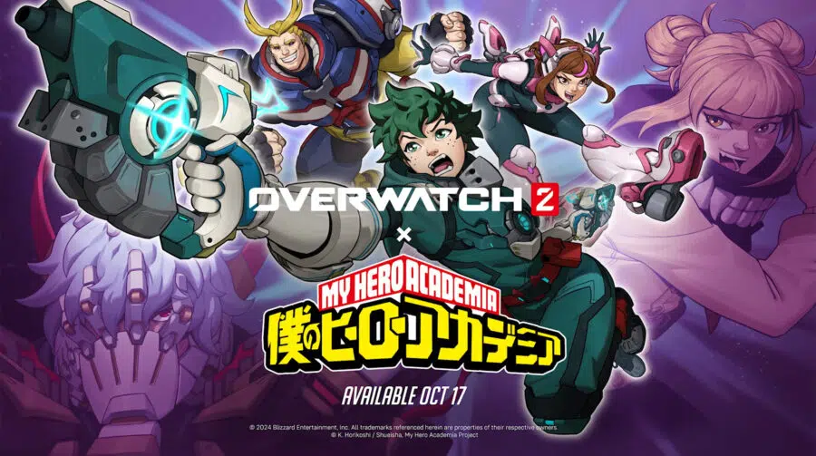 Heróis e vilões de My Hero Academia chegam em outubro ao Overwatch 2 em crossover limitado