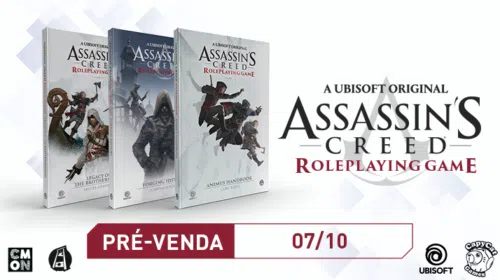 RPG de mesa de Assassin's Creed chega ao Brasil em pré-venda