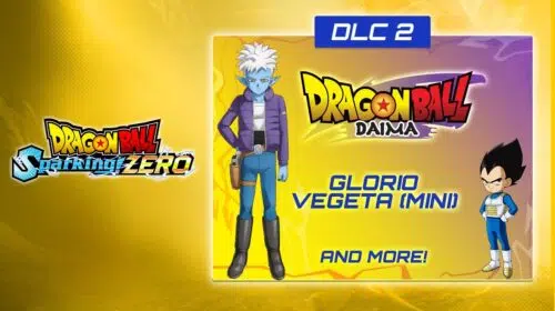 Glorio e Vegeta (Mini) são anunciados como personagens do DLC 2 de Dragon Ball: Sparking! Zero