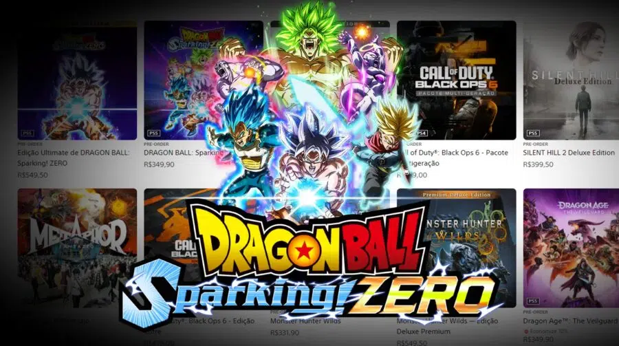 Dragon Ball: Sparking! Zero decola em pré-vendas na PS Store e supera Call of Duty