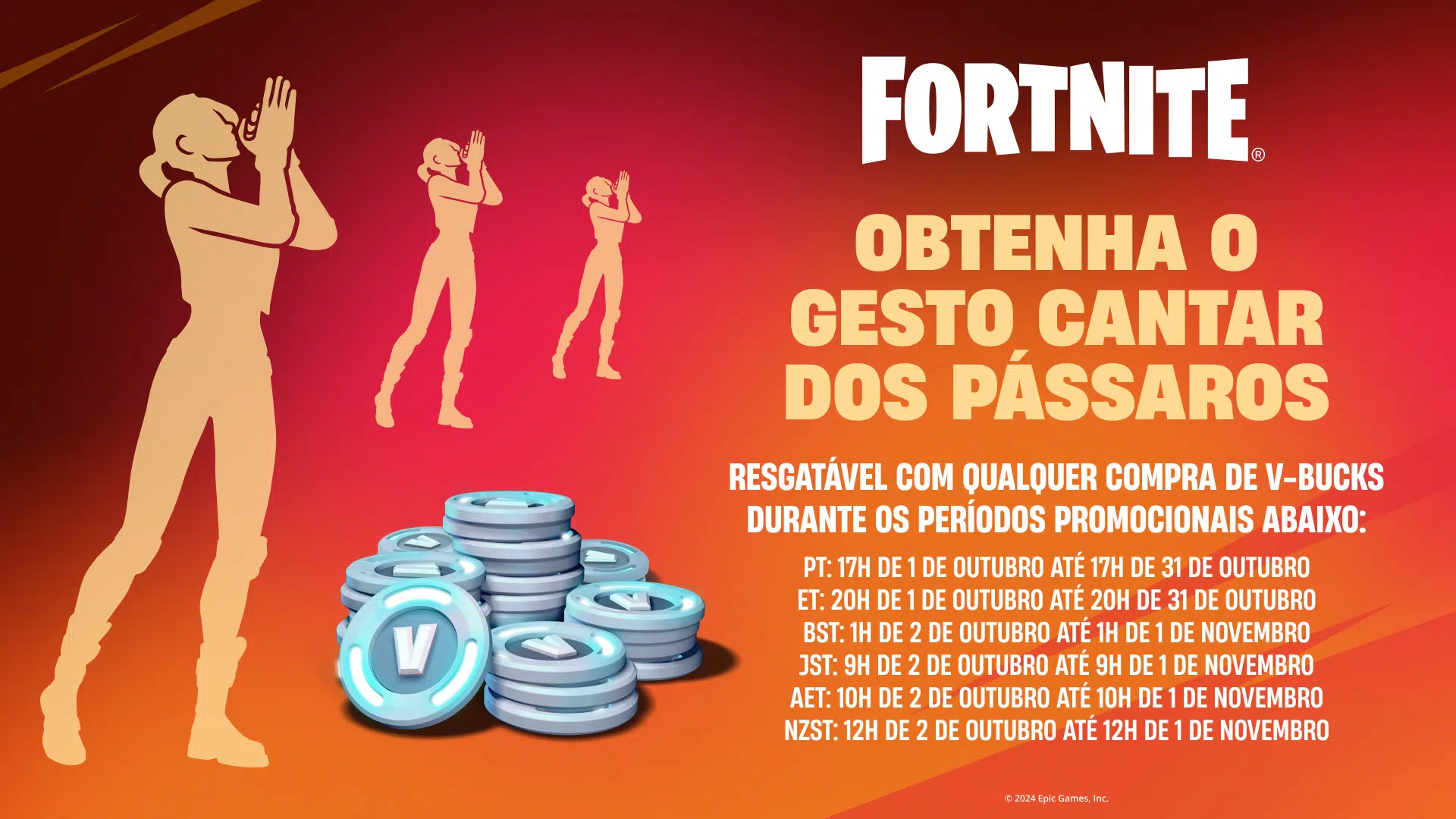 Fortnite Gesto dos Pássaros