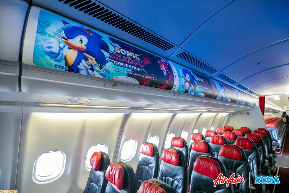 Em parceria com a SEGA, AirAsia terá aviões de Sonic x Shadow