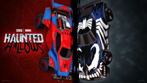 Rocket League anuncia carros de Spider-Man e Venom