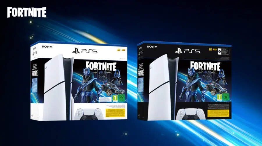 Skin, V-Bucks e mais: Epic mostra bônus do bundle do PS5 Slim com Fortnite