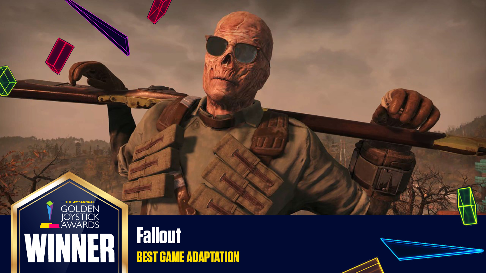 Fallout da Amazon vence Golden Joystick de Melhor Adaptação