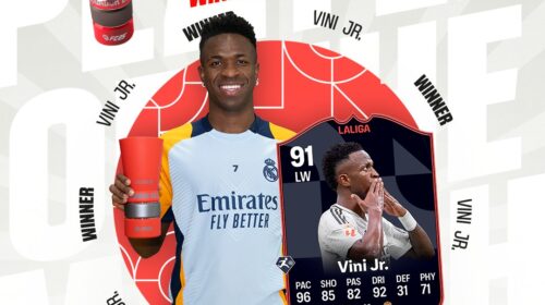 Vini Jr é melhor do mês na Espanha e ganha carta especial em FC 25