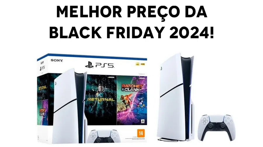 SUPER PREÇO! PS5 Slim com leitor no melhor preço da Black Friday 2024