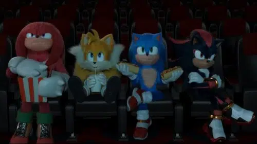 Sonic, Shadow, Tails e Knuckles assistem a Gladiador II em novo teaser de Sonic 3: O Filme