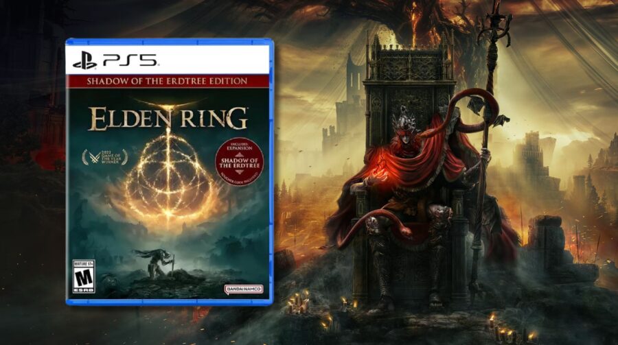 Mídia física de Elden Ring + Shadow of the Erdtree está com desconto de Black Friday