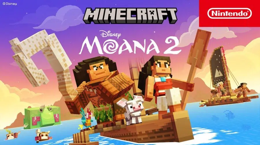 Além! Minecraft recebe DLC de Moana 2; veja trailer