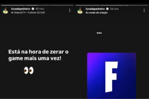 Receba? Luva de Pedreiro posta logo do Fortnite e gera hype