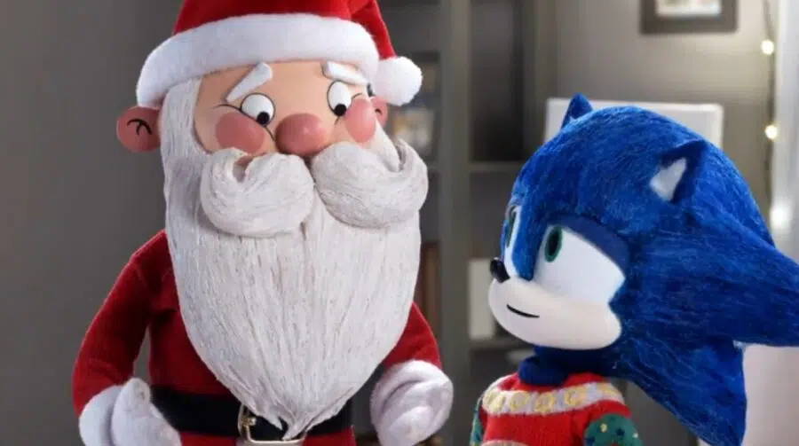 No embalo de Sonic 3: O Filme, o ouriço ajuda o Papai Noel em nova animação