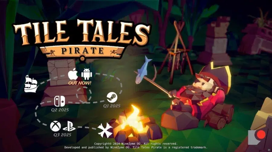 Puzzle de piratas, Tile Tales: Pirate chega em 2025 ao PS5