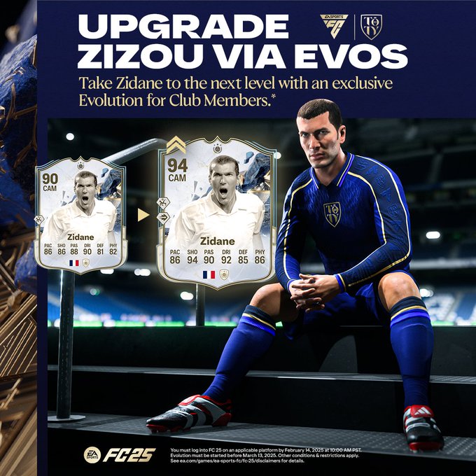 EA libera carta gratuita de Zidane no TOTY de FC 25