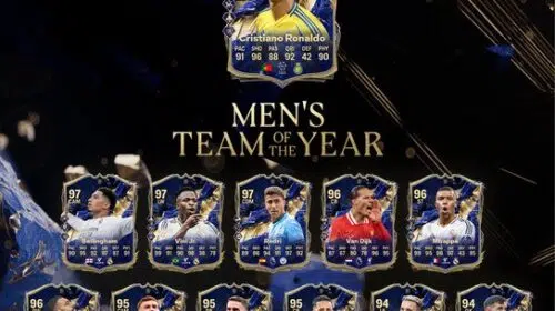 EA Sports FC 25 tem CR7 como 12º jogador do TOTY