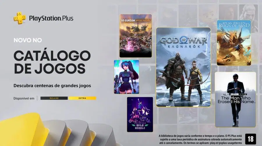 Jogos do PS Plus Extra e Deluxe de janeiro já disponíveis; baixe agora!