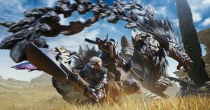 Monster Hunter Wilds para PS5 sai por 10% off com gift card Nuuvem