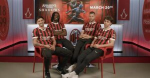 Assassin’s Creed Shadows é Rossoneri! Atletas do Milan jogam o game em novo comercial