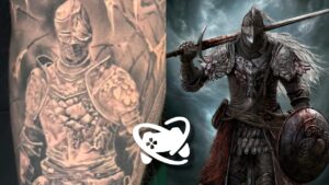 Fã de Elden Ring e Dark Souls cobre o braço com tattoo sinistra; veja aqui!
