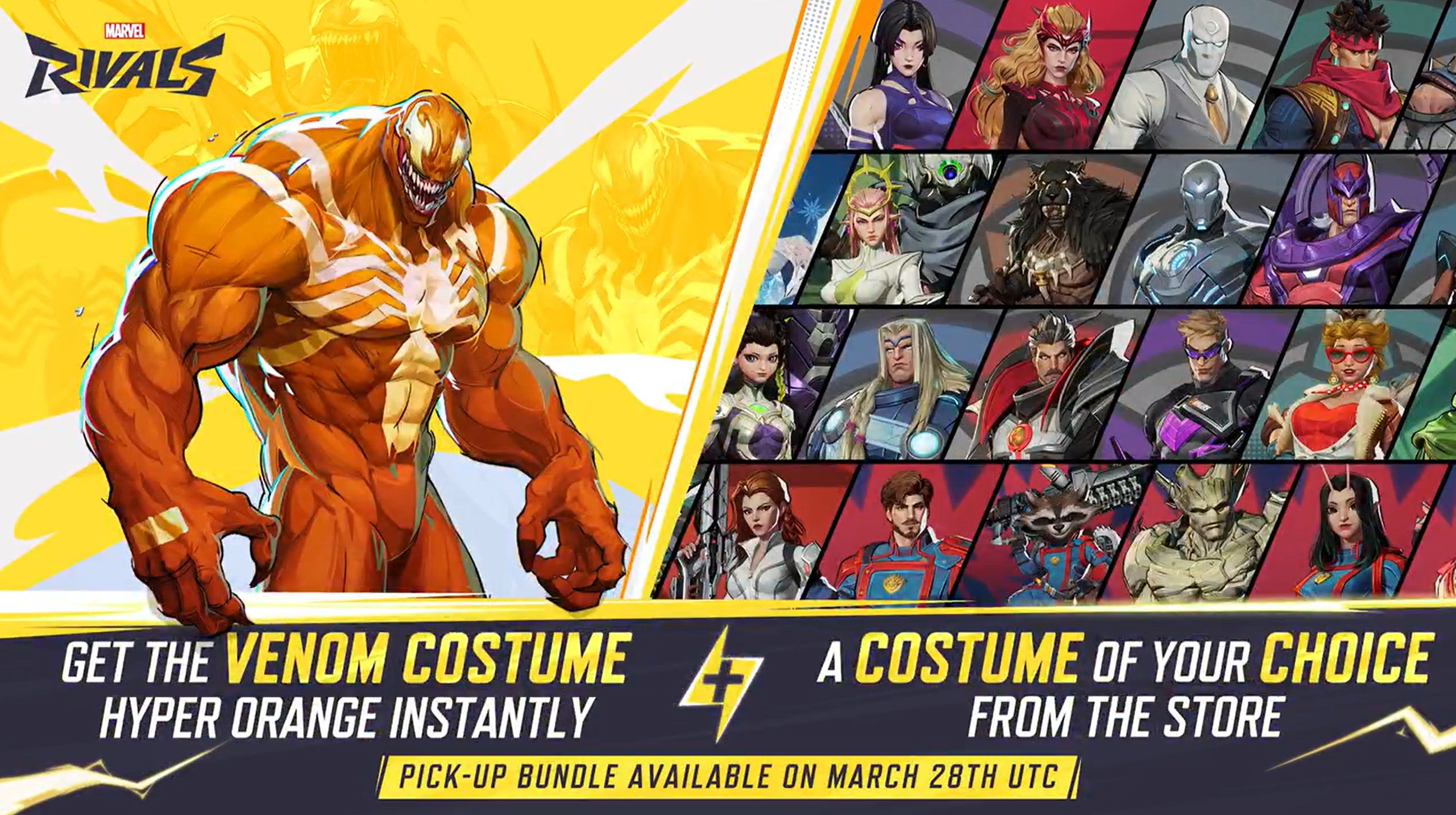 Marvel Rivals lança Venom laranja com novo conjunto de itens