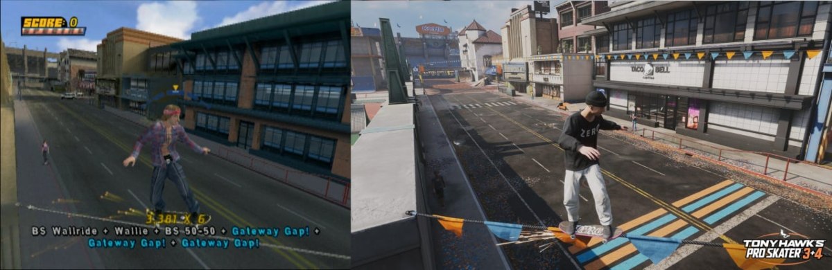 Mudou muito? Compare Tony Hawk's Pro Skater 3+4 com os jogos originais 10 Tony Hawk's Pro Skater 3+4