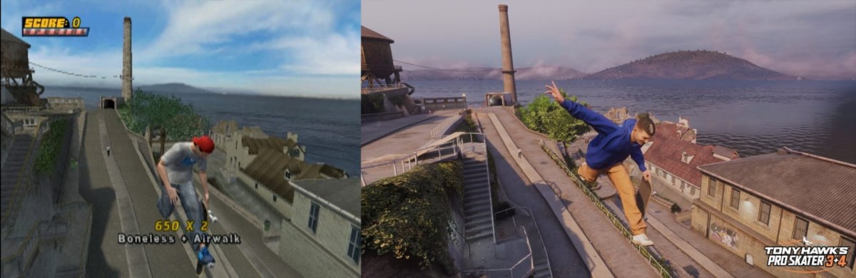 Mudou muito? Compare Tony Hawk's Pro Skater 3+4 com os jogos originais 12 Tony Hawk's Pro Skater 3+4