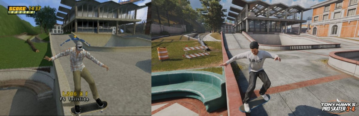 Mudou muito? Compare Tony Hawk's Pro Skater 3+4 com os jogos originais 2 Tony Hawk's Pro Skater 3+4