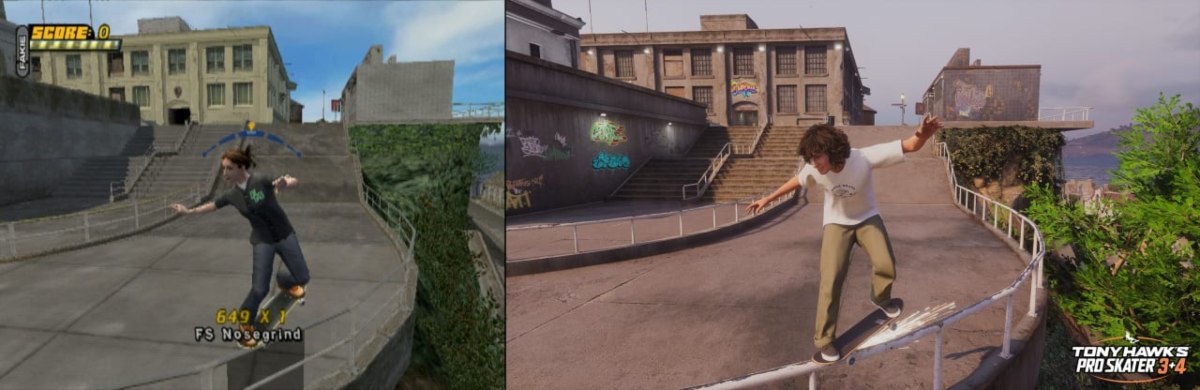 Mudou muito? Compare Tony Hawk's Pro Skater 3+4 com os jogos originais 5 Tony Hawk's Pro Skater 3+4
