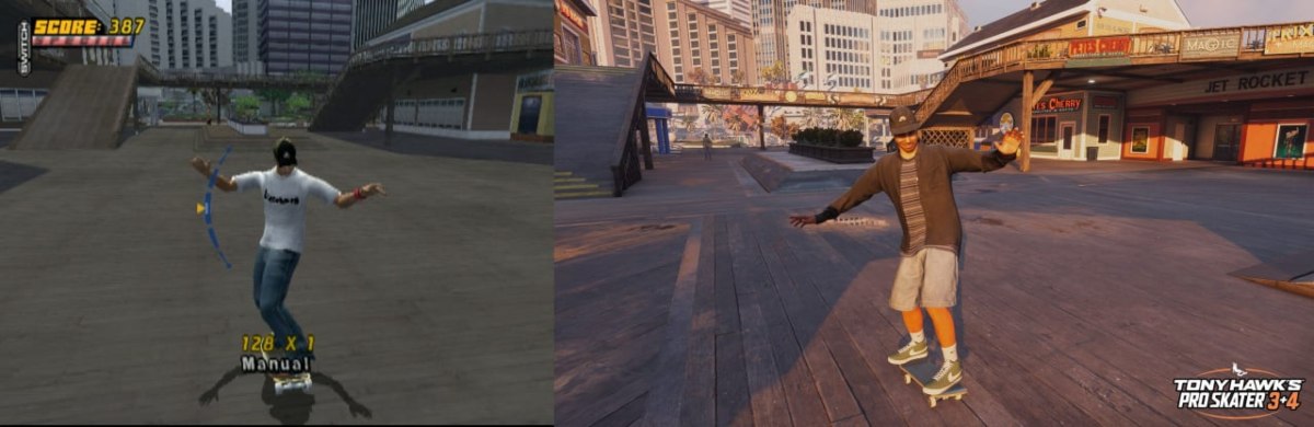 Mudou muito? Compare Tony Hawk's Pro Skater 3+4 com os jogos originais 6 Tony Hawk's Pro Skater 3+4