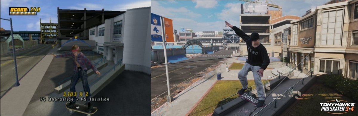 Mudou muito? Compare Tony Hawk's Pro Skater 3+4 com os jogos originais 8 Tony Hawk's Pro Skater 3+4