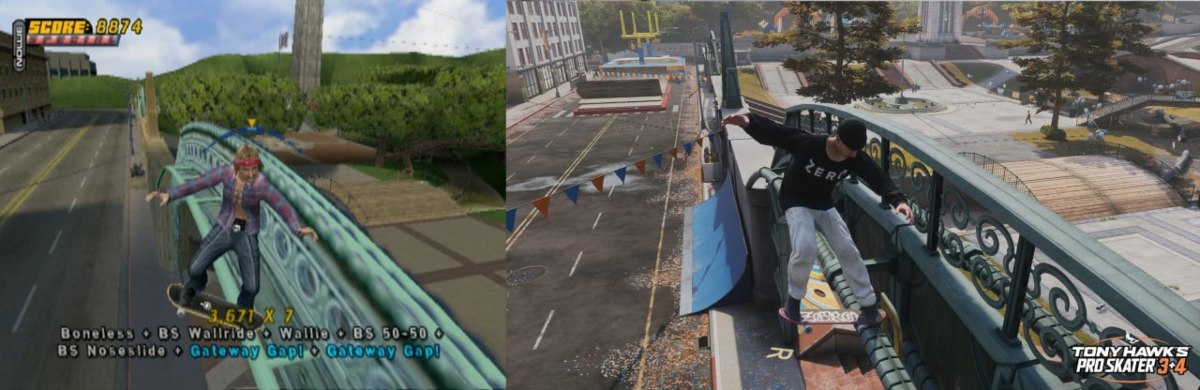 Mudou muito? Compare Tony Hawk's Pro Skater 3+4 com os jogos originais 9 Tony Hawk's Pro Skater 3+4