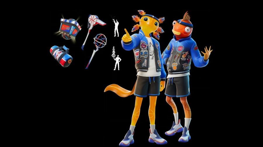 NBA retorna ao Fortnite com novas skins temáticas de Axo e Fishstick