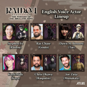 ATLUS anuncia elenco de RAIDOU Remastered em inglês