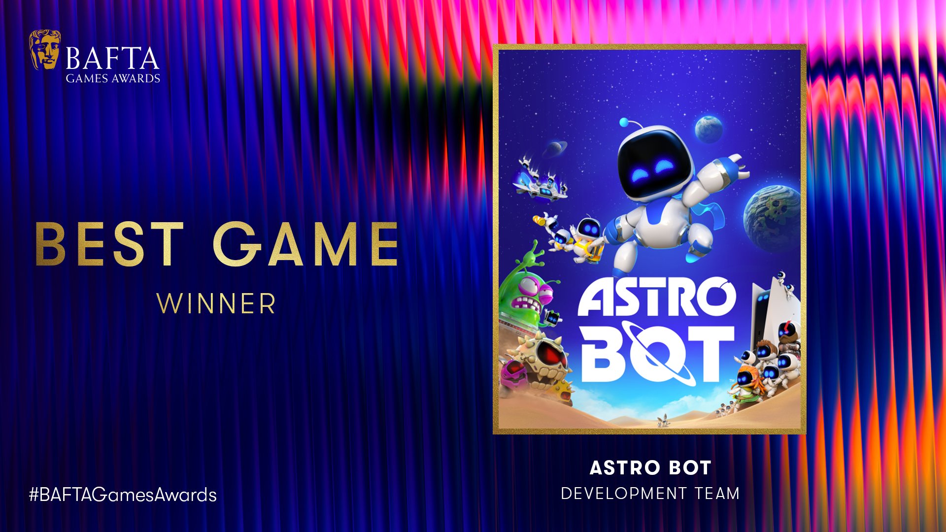 Astro Bot leva “Jogo do Ano” do BAFTA Games Awards; veja os vencedores