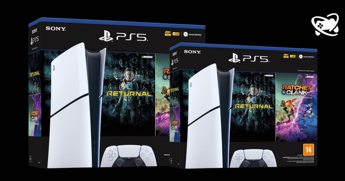 Compre seu PS5 Slim digital com 2 jogos e desconto de mais de R$ 770!