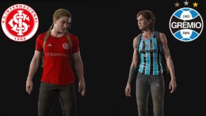 Gre-Nal em The Last of Us 2! Ellie gremista e Abby colorada aparecem em mods no PC