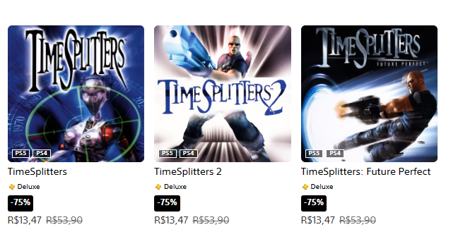 Franquia de sucesso no PS2 está com jogos por apenas R$ 13 na PS Store 1 Timesplitters na PS Store