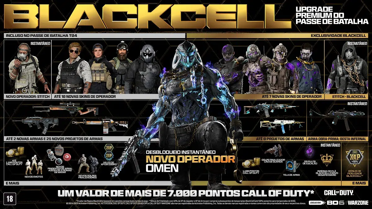 Confira os destaques do Passe de Batalha da Temporada 4 de CoD: Black Ops 6 e Warzone 2 2